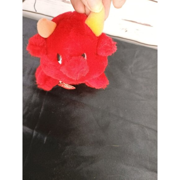 Russ Berrie Hot Stuff Red Devil Plush Toy W/ "I Love You" Heart 7" - Picture 7 of 8